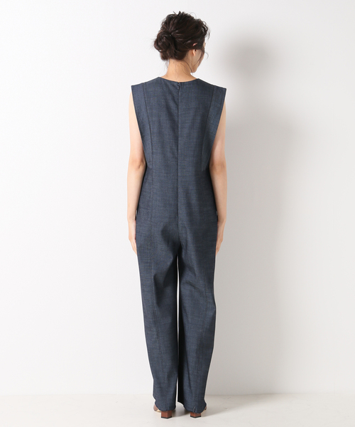 IENA（イエナ）の「デニムライクスクエアショルダーオールインワン