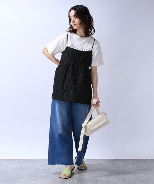 JEANASIS（ジーナシス）の「サキゾメジャガードオーバーキャミ/964444