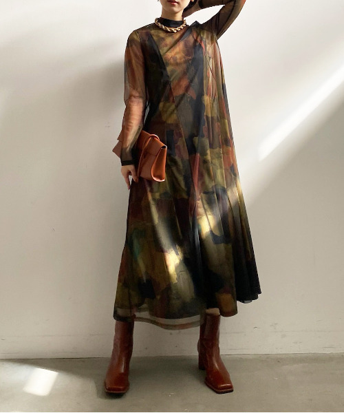 Ameri（アメリ）の「UND GYPSUM ART DRESS（ワンピース）」 - WEAR