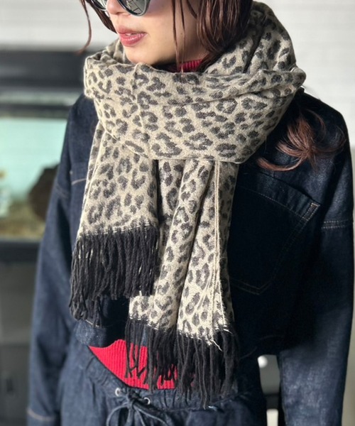 セール】マルチWAY ヒョウ柄ストール（マフラー）｜Kotoe（コトエ）の