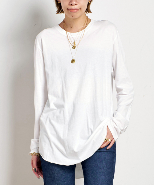 追加2New round tail T-sh（Tシャツ/カットソー）｜AP STUDIO