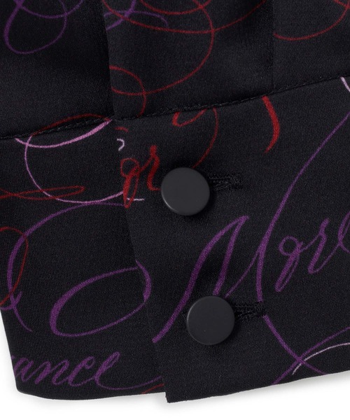 カリグラフィープリントビジュータイ ブラウス 【公式通販】