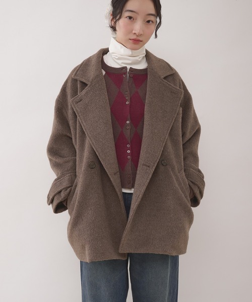 shaggy half coat / シャギーハーフコート（その他アウター）｜MUHET