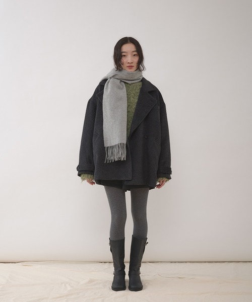 shaggy half coat / シャギーハーフコート（その他アウター）｜MUHET