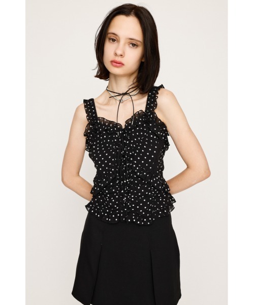 SLY（スライ）の「SHEER SQUEEZE CAMI TOPS シアー スクウィーズ