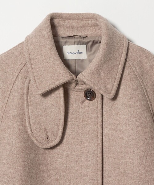 Steven Alan＞ウール カシミヤ テント ショートコート（ステンカラー
