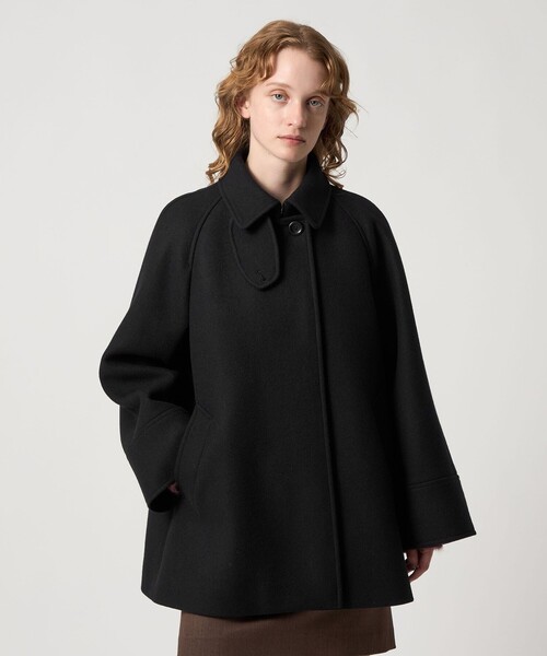 Steven Alan＞ウール カシミヤ テント ショートコート（ステンカラー