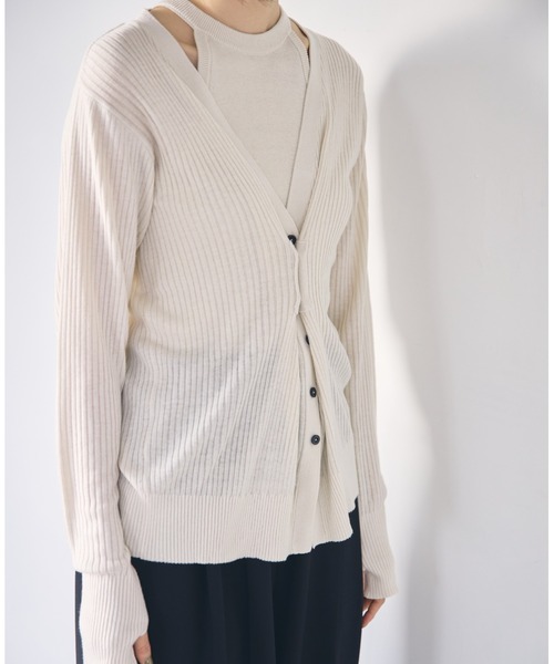 TODAYFUL（トゥデイフル）の「レイヤードニットカーディガン