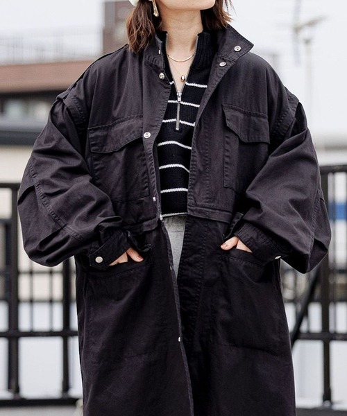 RAGEBLUE（レイジブルー）の「4WAYミリタリーコート/ブルゾン（モッズ