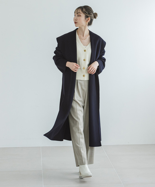 Noble（ノーブル）の「Super160s リバーワイドカラーコート（その他