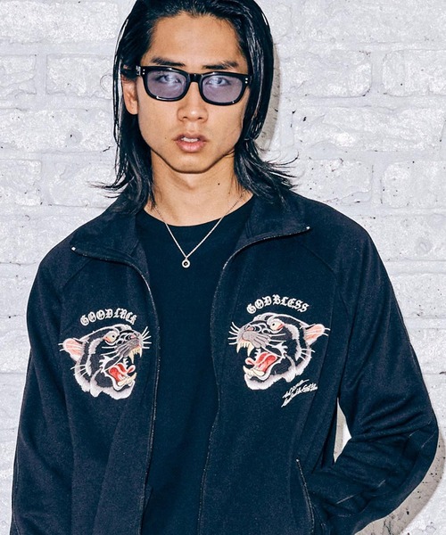 CRIMIE（クライミー）の「EMBROIDERY JERSEY TRACK JACKET（スカジャン