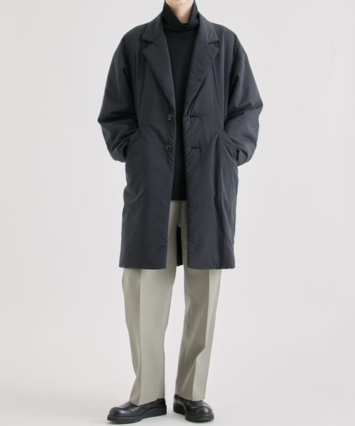 08sircus/ゼロエイトサーカス】Nylon ripstop padded over coat