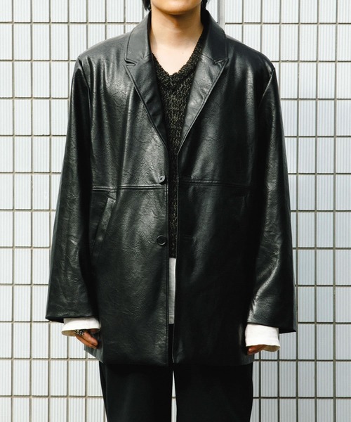 セール】フェイクレザーミドルジャケット（その他アウター）｜SENSE OF