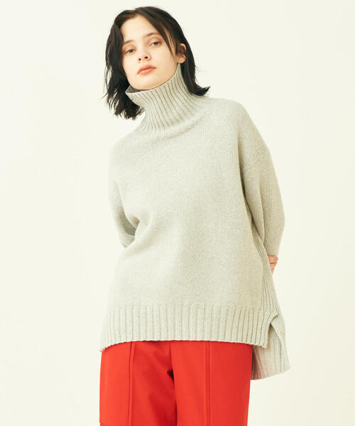 MACPHEE（マカフィー）の「ラムカシミヤ タートルネックプルオーバー