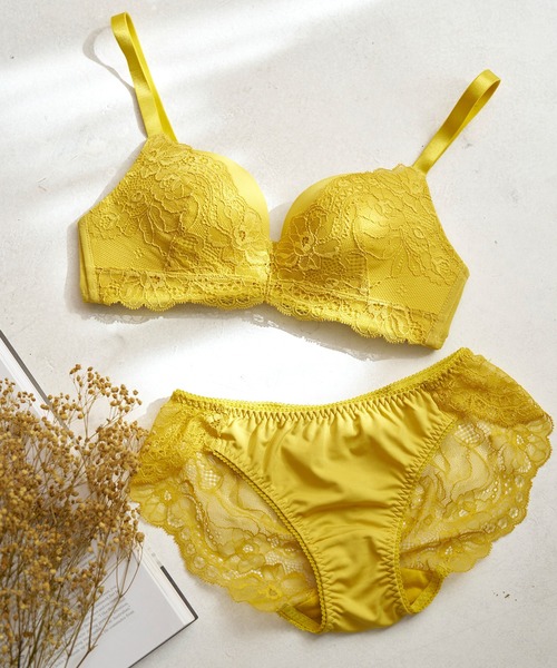 上下セット ノンワイヤーで楽なのに丸みのあるキレイなバスト】丸胸