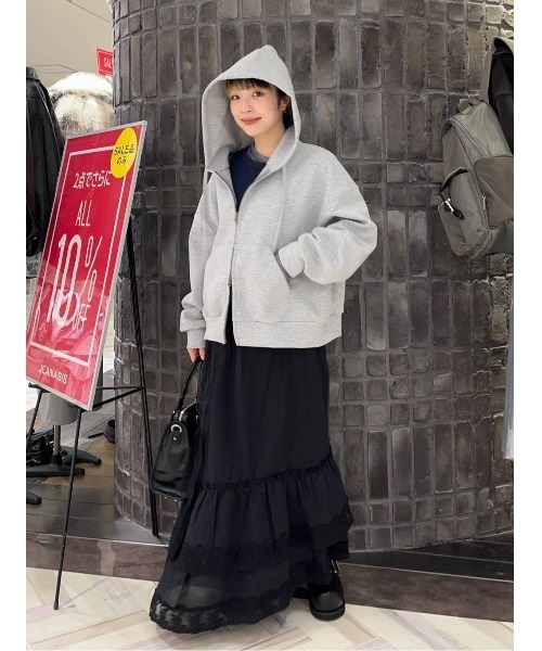 パッチワークコットンレーススカート/646049（スカート）｜JEANASIS