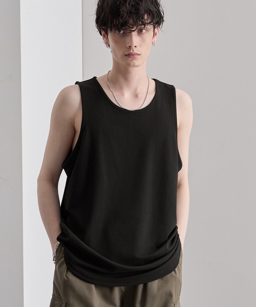 クールドライアムンゼン ラウンドヘムルーズタンクトップ MONO-MART