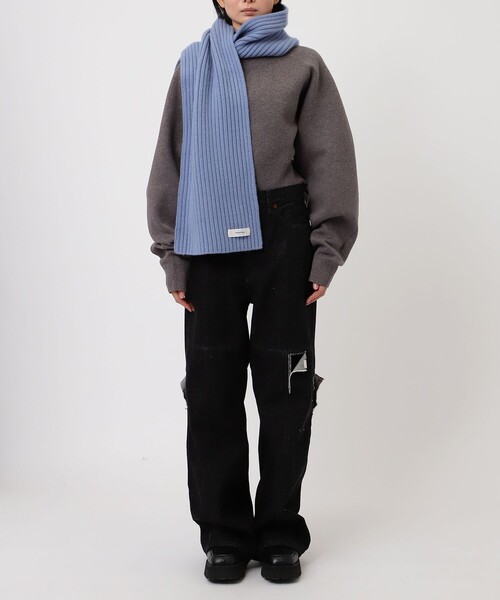 TODAYFUL/トゥデイフル】Rib Knit Muffler/リブニットマフラー
