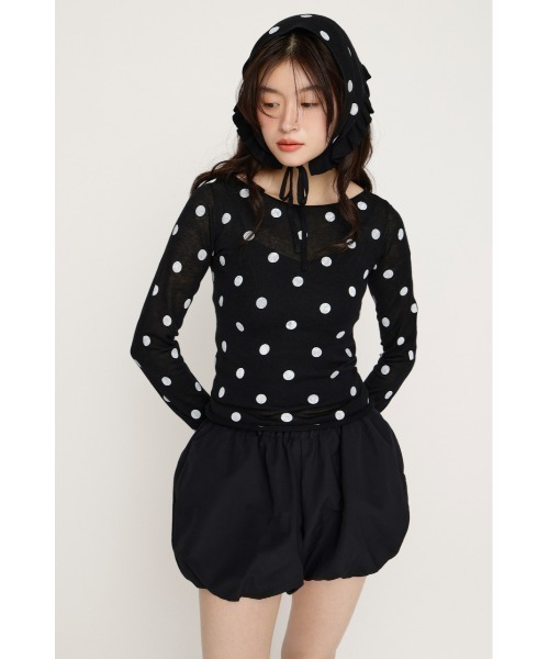 SLY（スライ）の「MICHIXSLY DOTS KNIT TOPS ミチスライドットニット