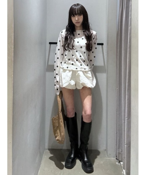 SLY（スライ）の「MICHIXSLY DOTS KNIT TOPS ミチスライドットニット