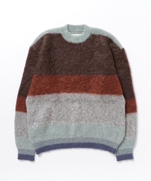 YOKE（ヨーク）の「YOKE/ヨーク/MOHAIR BORDER CREWNECK SWEATER
