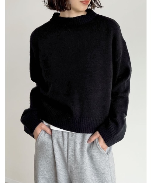 セール】[累計販売枚数1.1万枚突破！]アルパカタッチクロップド丈