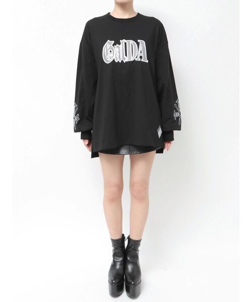 GYDA×GALFY original cross long Tシャツ（Tシャツ/カットソー