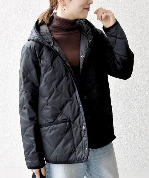 SHIPS any別注】TAION:〈手洗い可能〉パイピング フード ジャケット