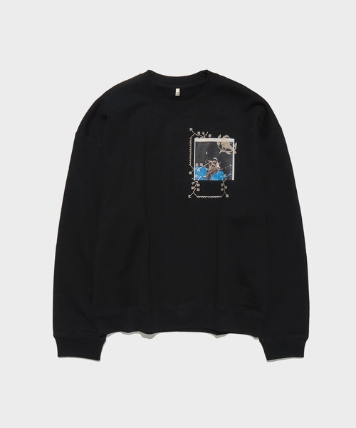 KHOKI / コッキ】Embroidery and print design sweat shirt
