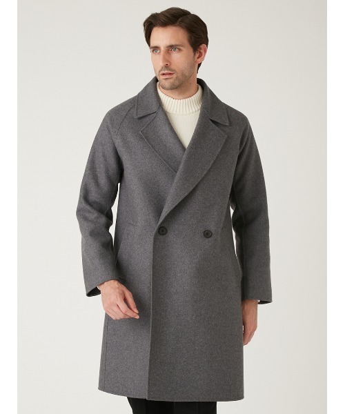 AOURE（アウール）の「ウールリバー ダブルブレステッドコート