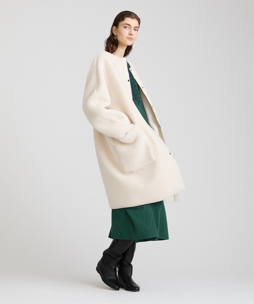 HOUSE OF LOTUS（ハウスオブロータス）の「ボアノーカラーコート（ノー