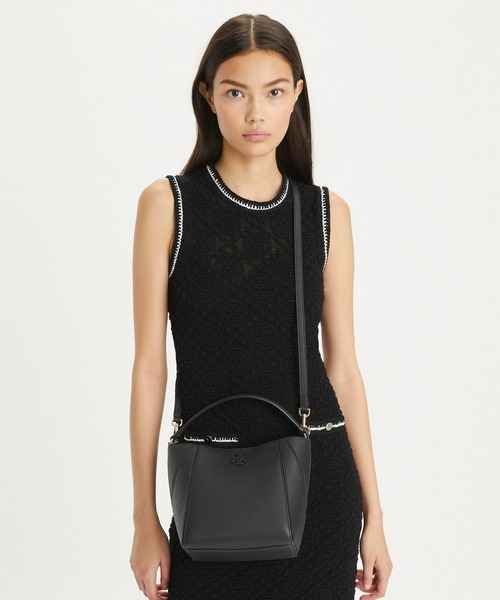 Tory Burch ブラックレザー ショルダーバッグ 【公式通販】