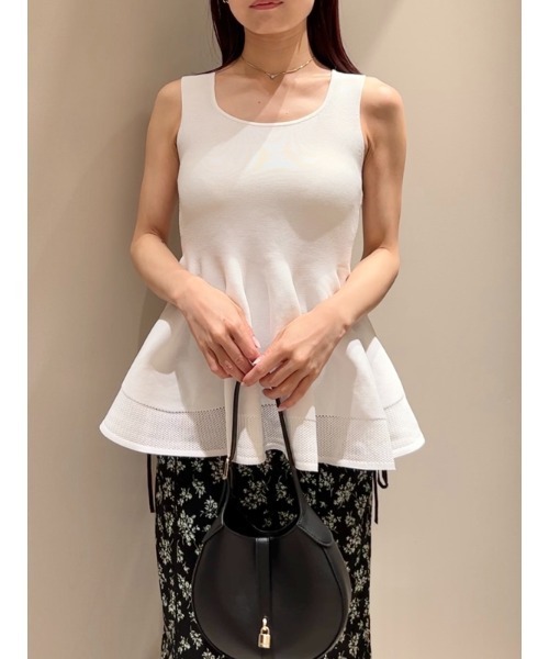 SNIDEL（スナイデル）の「ペプラムニットプルオーバー（ニット