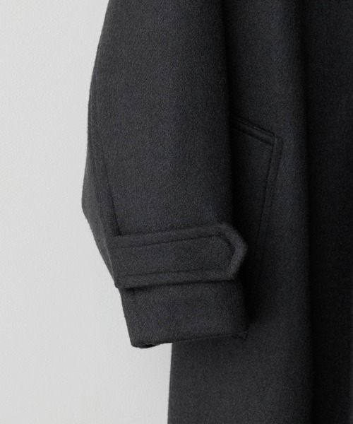 WOOLY HERRINGBONE BALMACAAN COAT（ステンカラーコート）｜WYM LIDNM