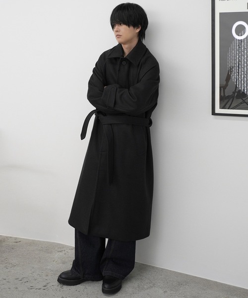 WYM LIDNM（ウィム バイ リドム）の「WOOLY HERRINGBONE BALMACAAN