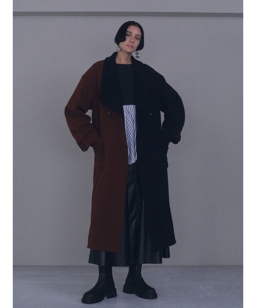 UN3D.（アンスリード）の「アシメカラーウールコート（その他アウター