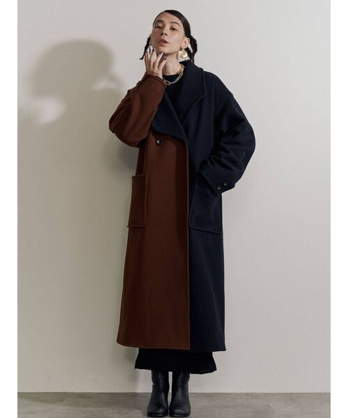 UN3D.（アンスリード）の「アシメカラーウールコート（その他アウター