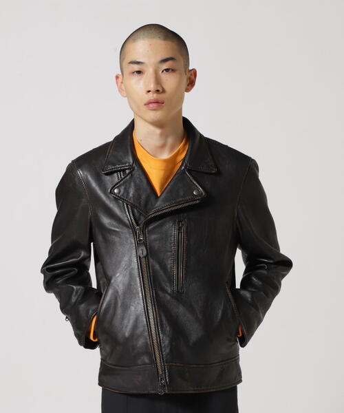 AVIREX（アヴィレックス）の「AGED LEATHER W-RIDERS JACKET