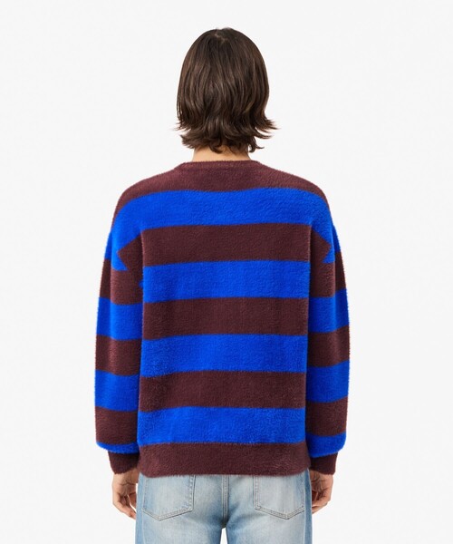 セール】ボーダーシャギーニットセーター（ニット/セーター）｜LACOSTE