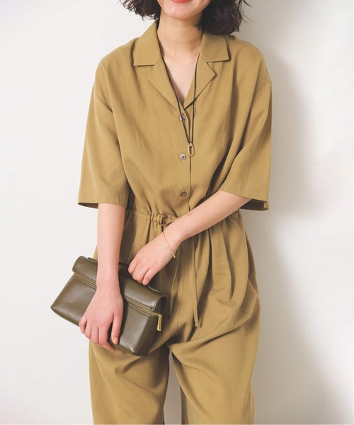 WEB限定/追加》ハーフスリーブオールインワン（つなぎ/オールインワン