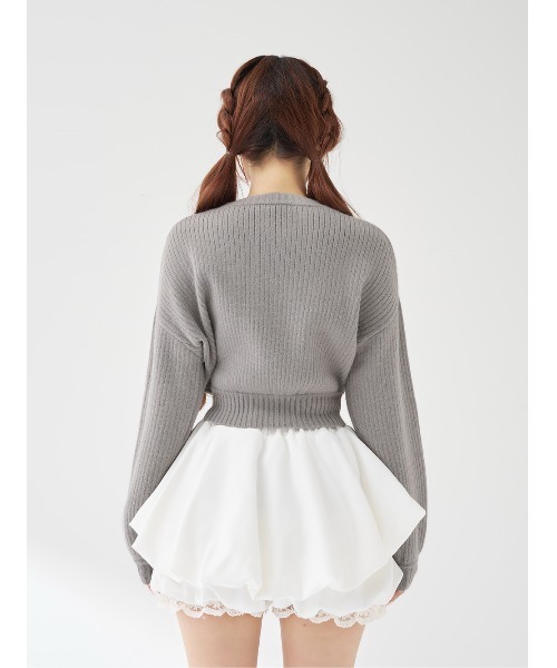 DRビジューボリュームリブニットトップス（ニット/セーター）｜Darich