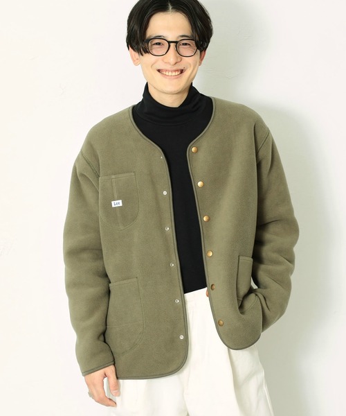 Lee（リー）の「【リバーシブル】ボア×フリース カーディガン（ノー