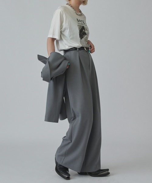 mm】【美品】Lui's【mi-企画】ワイドデニムパンツ メンズ着用可 mi