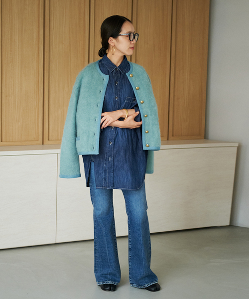 plage（プラージュ）の「☆【GIRL】メタルボタンモヘヤジャケット