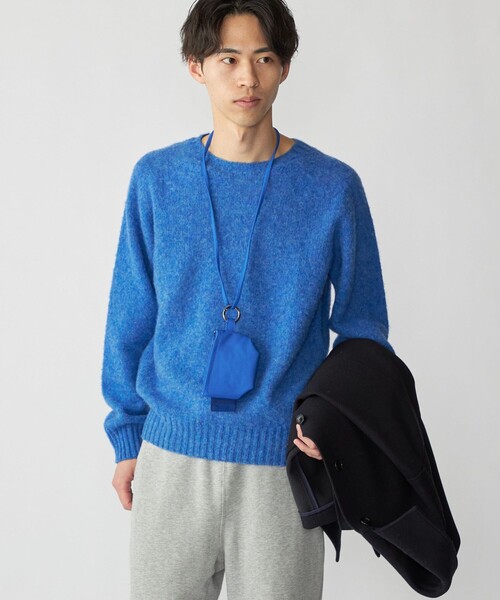 コーキ】バトナー× SHIPS 別注 ウール100% カーキ ニット 2 BATONERの