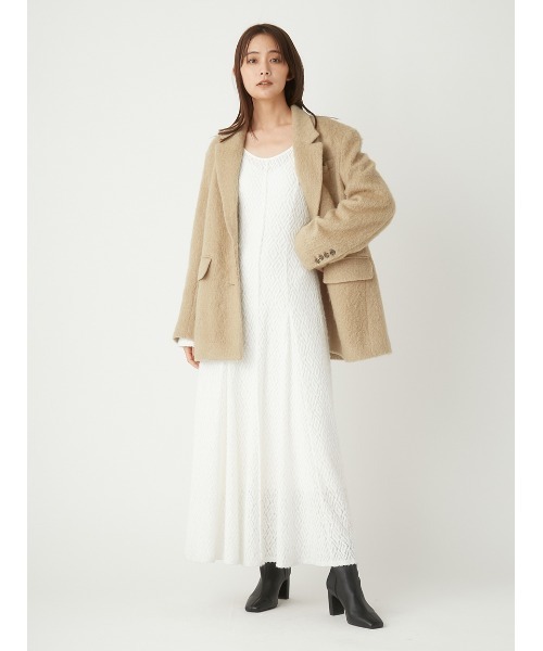 pxxm様向け】FRAY I.D フェザーラッセルレースニットフレアワンピース