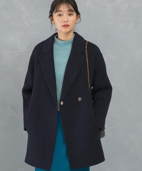 セール】ウールカシミヤリバーチェスターコート（チェスターコート