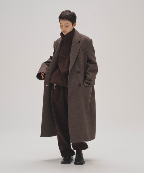 セール】Wool 100% Chester Coat（ステンカラーコート）｜TODAYFUL