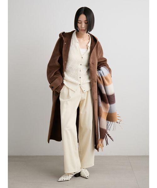 セール】フェイクファーロングフードコート（その他アウター