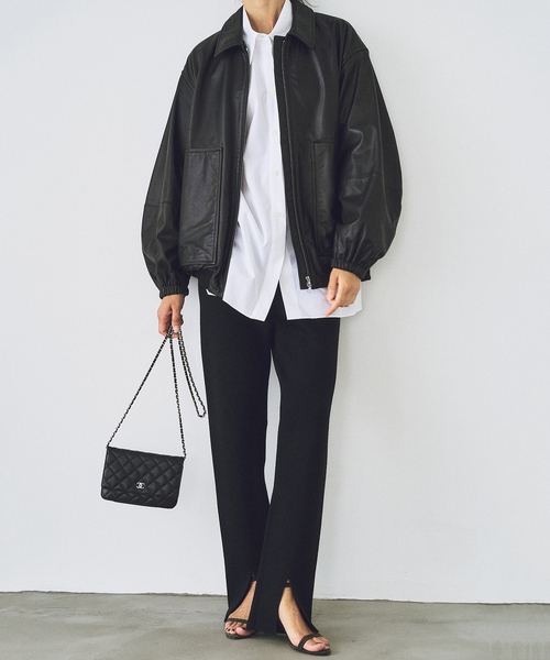 セール】R'IAM レザーブルゾン（ライダースジャケット）｜Plage